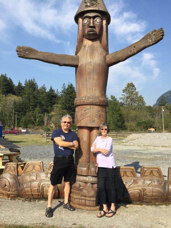Randy Lewis and I in front of the Welcome Figure in Squamish 2016